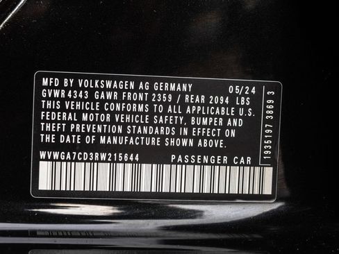 Used 2024 Volkswagen GTI S FWD image 34