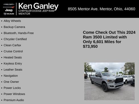 Certified 2024 RAM 3500 Limited w/ Night Edition AWD/4WD image 5