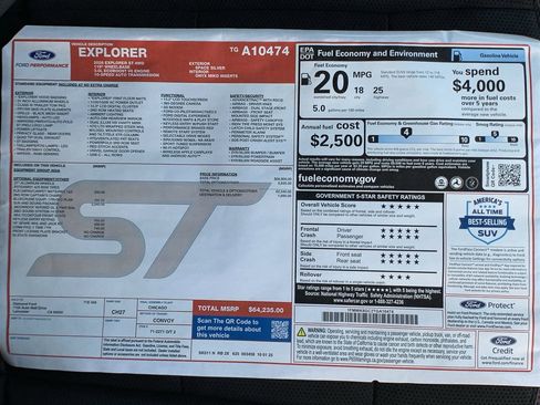 New 2026 Ford Explorer ST w/ Sun And Sound Package image 19
