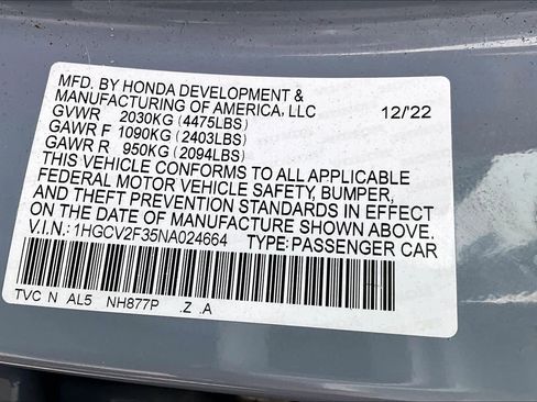 Used 2022 Honda Accord Sport image 34