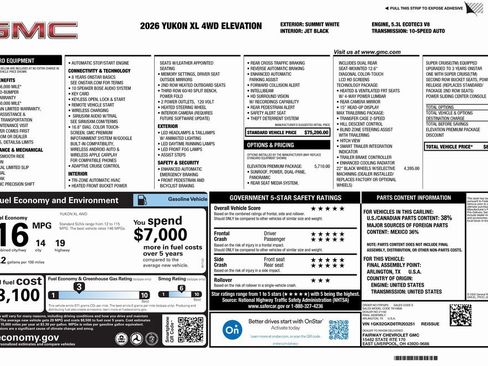New 2026 GMC Yukon XL Elevation w/ Elevation Premium Package image 4
