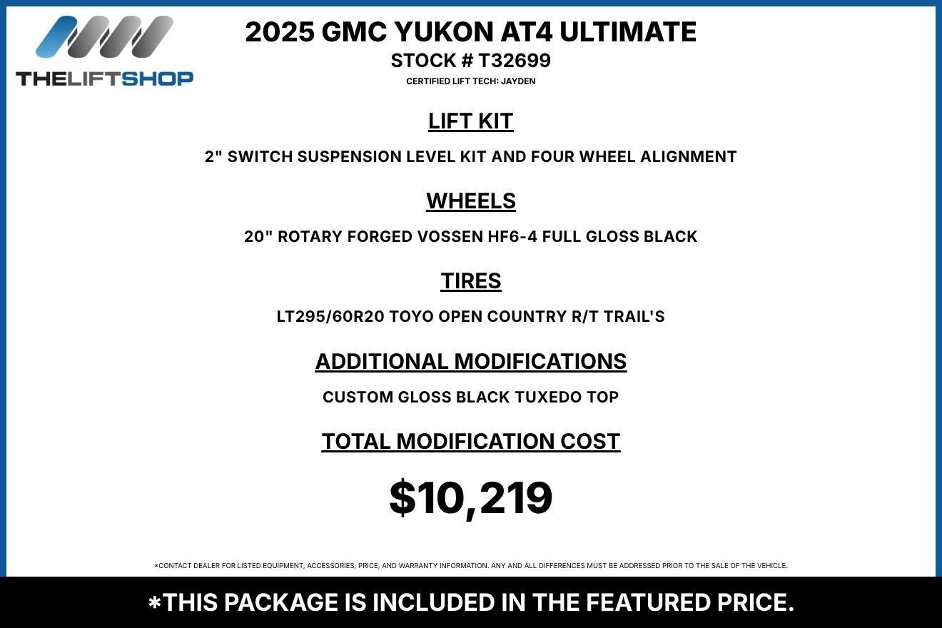 Used 2025 GMC Yukon AT4 Ultimate w/ LPO, Illumination Package AWD/4WD image 2