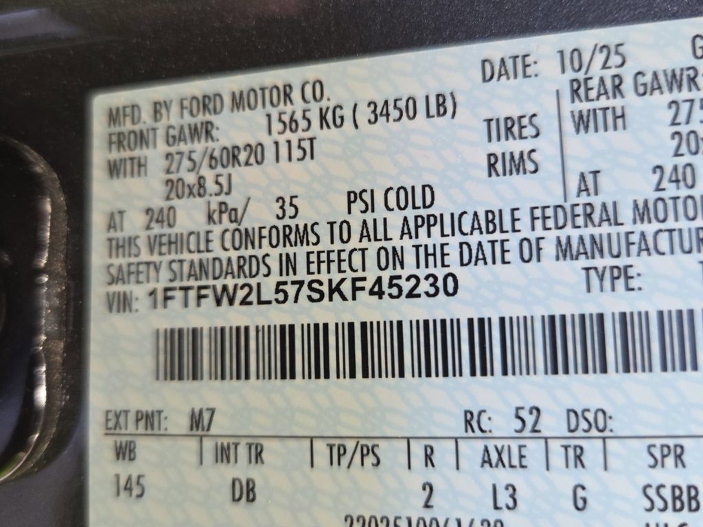 Used 2025 Ford F150 STX w/ STX Black Appearance Package AWD/4WD image 44