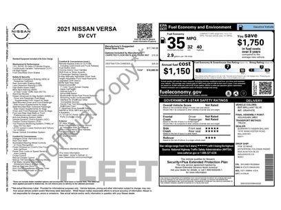 Used 2021 Nissan Versa SV