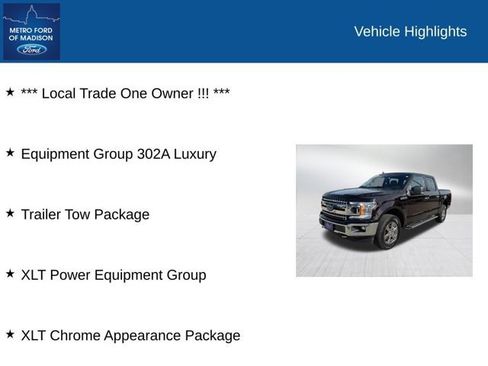 Certified 2020 Ford F150 XLT w/ Equipment Group 302A Luxury AWD/4WD image 2