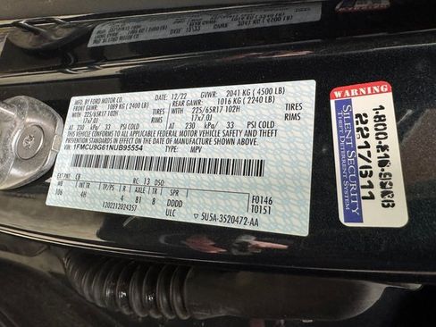 Used 2022 Ford Escape SE w/ Convenience Package image 30