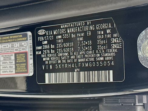 Used 2021 Kia Sorento EX w/ Panoramic Sunroof Package FWD image 12