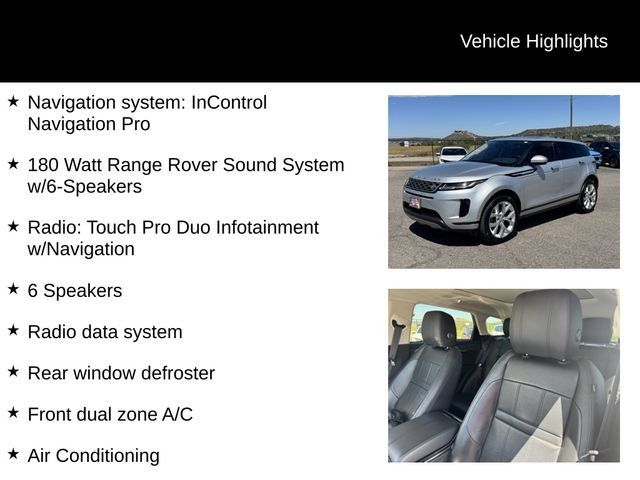 Used 2020 Land Rover Range Rover Evoque SE AWD/4WD image 7