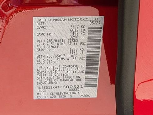 New 2026 Nissan Frontier SV w/ Tow Package image 11