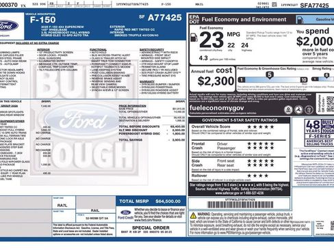 Certified 2025 Ford F150 XLT w/ Equipment Group 302A MID AWD/4WD image 4