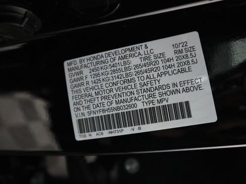 Certified 2022 Honda Passport EX-L image 35