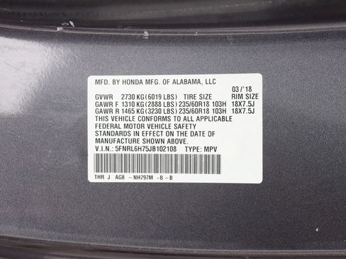 Used 2018 Honda Odyssey EX-L image 37