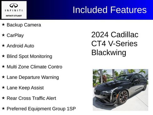 Used 2024 Cadillac CT4 V Blackwing w/ Carbon Fiber 1 Package RWD image 2