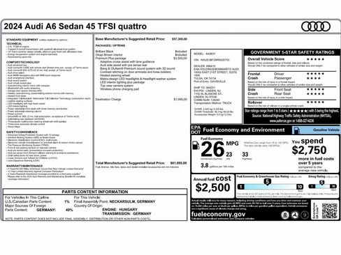 Used 2024 Audi A6 Premium Plus image 2