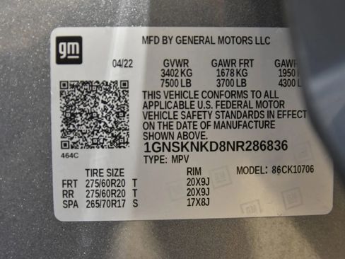 Used 2022 Chevrolet Tahoe LT w/ Luxury Package AWD/4WD image 37