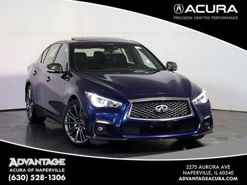 Used 2019 INFINITI Q50 Red Sport 400 w/ Proactive Package AWD/4WD image 1