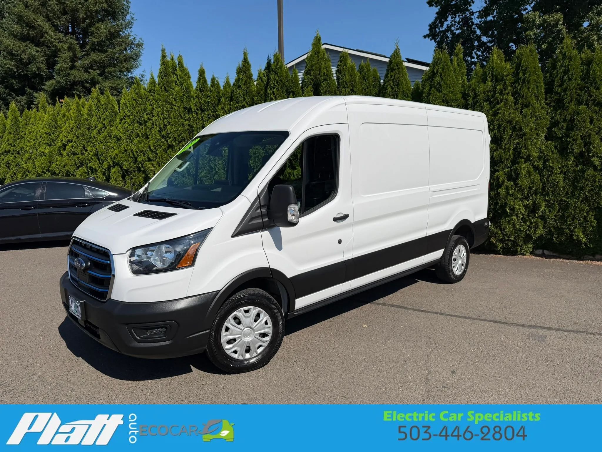 Used 2023 Ford E-Transit Medium Roof w/ Load Area Protection Package RWD image 3