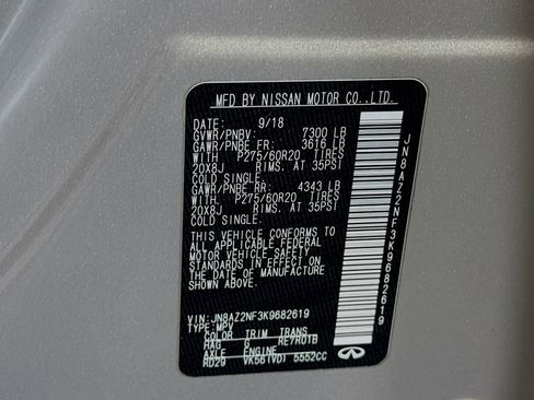 Used 2019 INFINITI QX80 Luxe w/ Proassist Package image 43