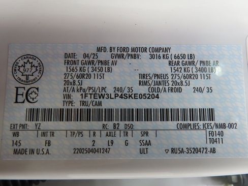 Used 2025 Ford F150 XLT w/ Equipment Group 302A MID image 73