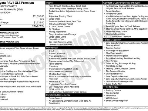 Used 2022 Toyota RAV4 XLE Premium FWD image 32