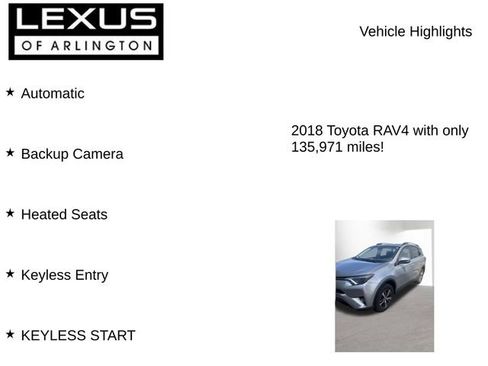 Used 2018 Toyota RAV4 XLE w/ Plus Extra Value Package FWD image 7