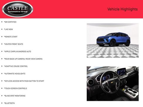 Certified 2024 Chevrolet Blazer LT w/ Midnight/Sport Edition FWD image 3