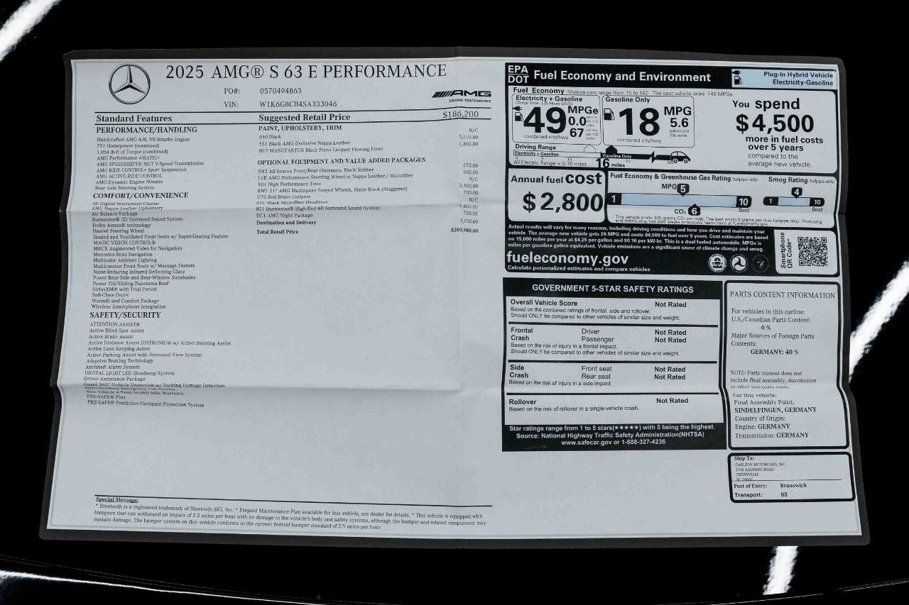 Used 2025 Mercedes-Benz S 63 AMG S image 3