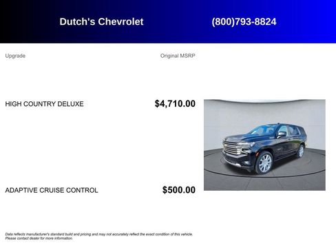 Used 2023 Chevrolet Tahoe High Country AWD/4WD image 6
