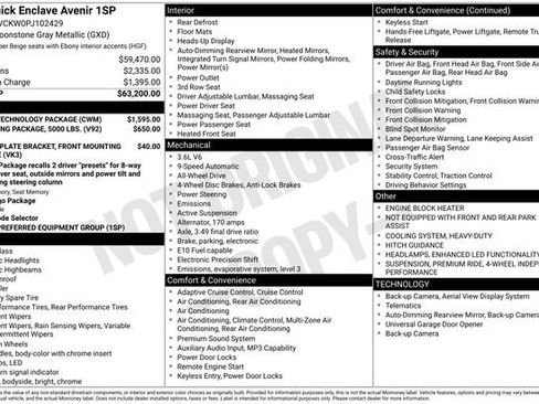 Used 2023 Buick Enclave Avenir w/ Avenir Technology Package image 41