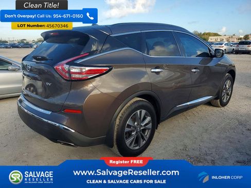 Used 2015 Nissan Murano SV w/ Cargo Package w/Cover image 4