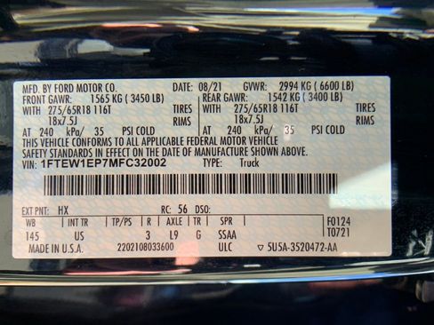 Used 2021 Ford F150 XLT w/ Equipment Group 302A High image 32