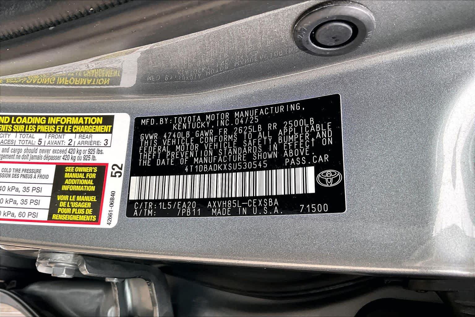 Used 2025 Toyota Camry SE w/ Convenience Package AWD/4WD image 33