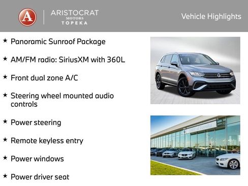 Used 2022 Volkswagen Tiguan SE w/ Panoramic Sunroof Package image 2