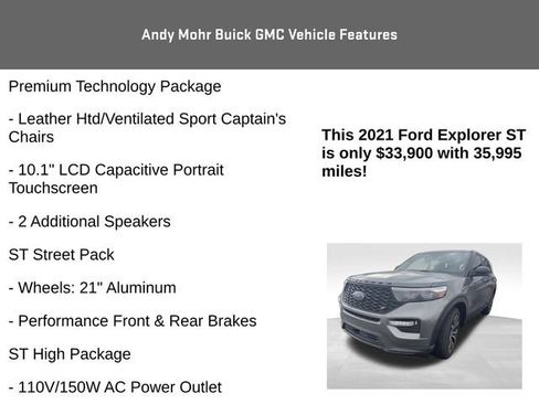 Used 2021 Ford Explorer ST w/ Equipment Group 401A image 12