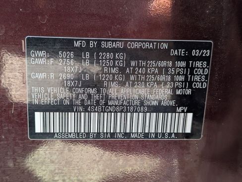 Used 2023 Subaru Outback Limited XT AWD/4WD image 34