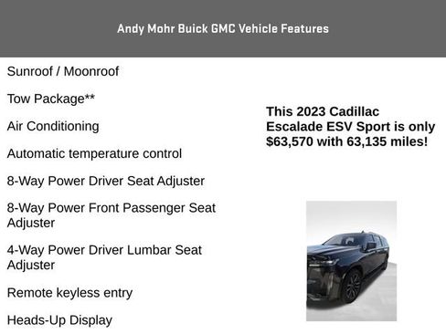 Used 2023 Cadillac Escalade ESV Sport AWD/4WD image 12