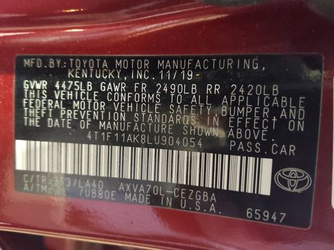 Used 2020 Toyota Camry XLE FWD image 33