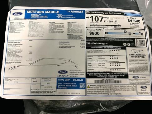 New 2026 Ford Mustang Mach-E Select w/ Comfort Package RWD image 21