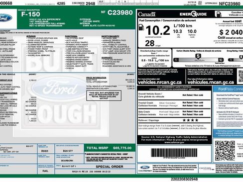 Used 2022 Ford F150 XLT w/ Equipment Group 301A Mid image 2