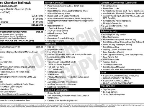 Certified 2021 Jeep Cherokee Trailhawk w/ Comfort/Convenience Group image 47