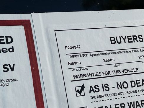 Certified 2025 Nissan Sentra SV w/ All-Weather Package image 36