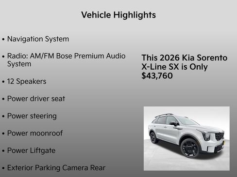 New 2026 Kia Sorento SX image 5