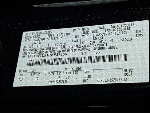 Certified 2024 Ford F150 XLT w/ Equipment Group 302A MID image 24