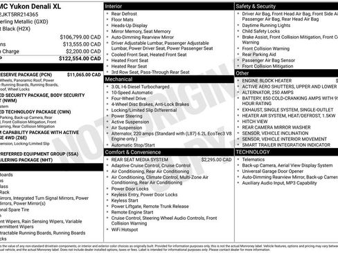 Used 2024 GMC Yukon XL Denali w/ Denali Reserve Package AWD/4WD image 35