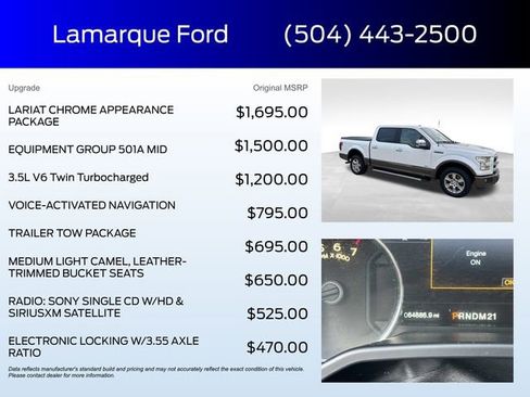 Used 2015 Ford F150 Lariat image 2