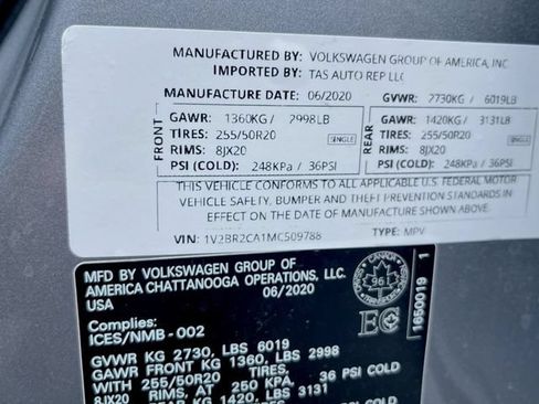 Used 2021 Volkswagen Atlas SEL AWD/4WD image 34