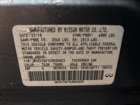 Used 2020 INFINITI Q50 Luxe w/ Cargo Package RWD image 14