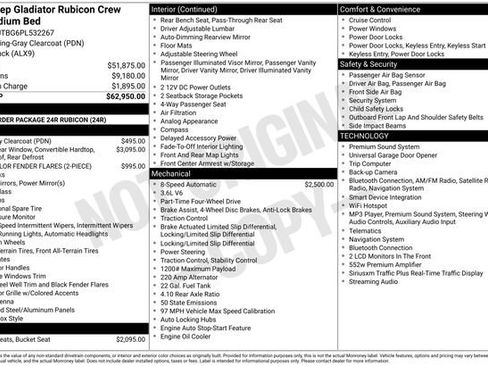 Certified 2023 Jeep Gladiator Rubicon AWD/4WD image 24