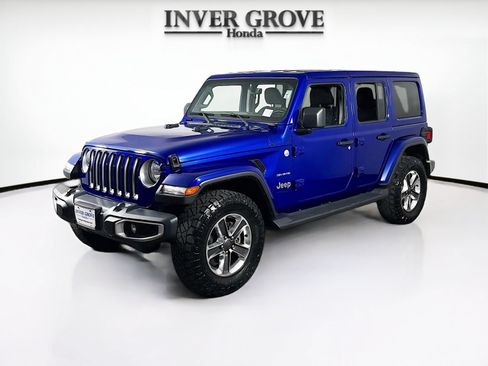 Used 2020 Jeep Wrangler Unlimited Sahara w/ Uconnect 4C Nav & Sound Group AWD/4WD image 1