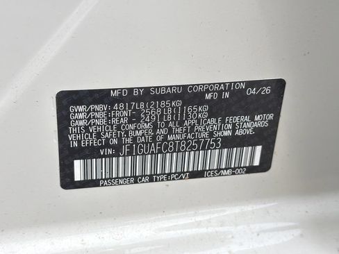 New 2026 Subaru Impreza 2.0i Sport AWD/4WD image 31